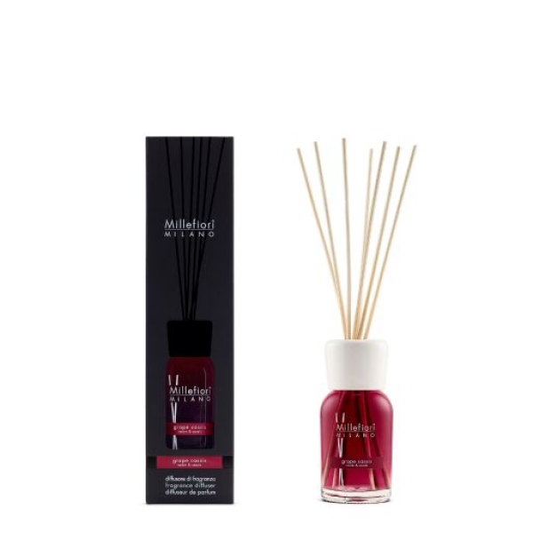 Millefiori Milano Reed Diffuser 100 ml - Grape Cassis